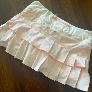 Lululemon Pink Ruffle Skirt
